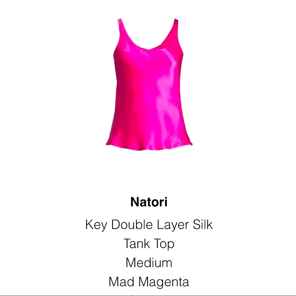 Silk top - magenta